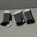Lux Dual Grip Socks - Soccer Grip Socks for Men and Women. GripArray Performance & Comfort (Large, Black (3 Packs))