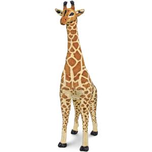 Melissa & Doug Giant Giraffe Stuffed Animal, Lifelike Plush Toy Stands Over 4-Feet Tall, Surface Washable Pretend Play Toddler Toys for Girls & Boys 3+