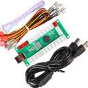 EG STARTS Zero Delay USB Encoder to PC LED Joystick Set Compatible LED Arcade Joystick DIY Kit Controller Part Mame Games (5Pin Cable + 10x 3Pin 2.8mm Wire)