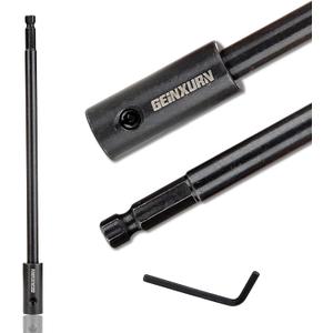 Tools Hole Saw Extension Chuck, 10-Inch x 3/8-Inch Hex Shank Reducing Locking Impact Extension