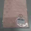 Women's Mesh Lace Top Sheer Short Sleeve T Shirt Mock Neck Summer Blouses (Pink, L)