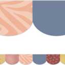 5 x Teacher Created Resources Wonderfully Wild Scalloped Die-Cut Border Trim