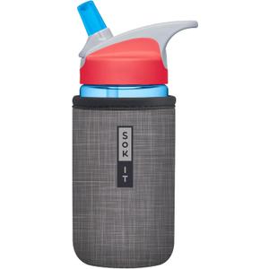 2 x Sok It BotlSok Water Bottle Sleeve Insulated Neoprene Cover (Anthracite, Fits 12oz CamelBak or Nalgene)