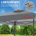 12x12 Pop Up Canopy, Easy Up Canopy Tent, Light Grey