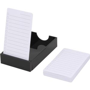 Daily To Do List Planner with Checklist Cards, Acrylic Daily ToDo Cards Stand, Enhanced Productivity Planners Notebook for Tasks Goal Setting Work Office Accessories