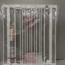 keny 29"-42.5" Baby Gate for Stairs, Auto Close Safety Dog Gate, Pressure Mounted Easy Walk Through Pet Gate for Doorways, Durable Stair Gate, 30" Tall, White