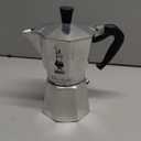 Bialetti Moka Express Iconic Italian Stovetop Espresso Maker (Natural Silver, 6 Cups)