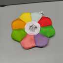 ANWA Cat Cone Collar Soft, Waterproof Cat Recovery Collar, Adjustable Soft Cone for Cats After Surgery (Medium, Rainbow)