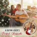 Guitar Ornament 2025 - Musical Instrument Music Gifts for Men Women, Unique Christmas Ornaments for Tree Decor, Guitar Ornaments for Tree Decor, Thoughtful for Boys Girls Musician