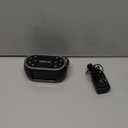 HOUSBAY Glow Small Alarm Clock Radio for Bedrooms with 7 Color Night Light, Dual Alarm, Dimmer, USB Charger, Battery Backup, Nap Timer, FM Radio with Auto-Off Timer for Bedside (Black)