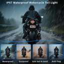 RGB Motorcycle Tail Light: Brake Light Integrated Turn Signals for Motorcycles, Led Motorcycyle Taillight With Wireless APP, Motor Accessories for YAMAHA Yzf R3 Mt07 Fz07(Not Fit for Year of 2025)