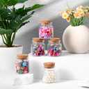 24Pack Glass Bottles with Lids, 50ml Small Glass Bottles with Cork Stopper Storage, Decorative Empty Mini Glasses Bottle for DIY Art Crafts, Projects Decoration, Party Supplies,Wedding