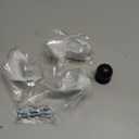 homdiy 5 Pack Black Cabinet Knobs, Kitchen Drawer Handles Round Ball Matte Hardware for Dresser, 1 Inch Single Hole Pulls