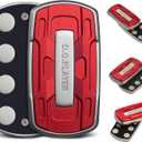 Fidget Toys Adults - Sound & Silent Handheld Cool Fidget Slider - Metal Sensory Toys for Adults Stress Relief, Focused, Anxiety, Time Passing - Travel, Classroom, Office, Car, Home (Red)