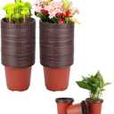 100 Pcs 3.5 Inch Plastic Seedlings Plants, Nursery Pots, Seed Starting Pot for Succulents, Seedlings, Cuttings, Transplanting