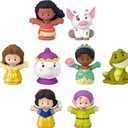 Fisher-Price Little People Toddler Toys Disney Princess Story Duos 8-Piece Figure Set for Pretend Play Kids Ages 18+ Months
