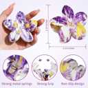 4 PCS Flower Hair Clips for Women Medium Floral Claw Clips