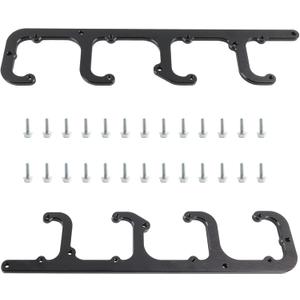 5.3L LS Square Coil Brackets Valve Cover Fit for D581 12558693 LSX Swap Truck LS1 LS3 LS2 LQ4 LQ9 LS6 L92 L99 L33 LR4 (Black)