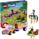 LEGO Friends Horse and Pony Trailer Playset, Building Toy for Kids, Creative Play Gift with Liann and Zoya Characters and 2 Animal Figures, Toy for 4 Year Olds and Up, 42634