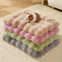 Guinea Pig Bed Faux Fur Rabbit Bed Bunny Beds Plush Hamster Bedding Mats Soft & Warm for Indoor Small Animal Bed (Chinchilla Hedgehog Ferret) Grey 10111 Inch