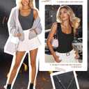4 Pcs Womens Thermal Tank Tops Sleeveless Sweetheart Neck Undershirts Fleece Base Layer Lightweight Underwear Tops (S)