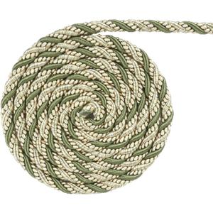 BEL AVENIR Twisted Cord, 0.43 inch 10Yards Cord Trim Basic Sewing Luxury Multicolor Handmade Crafts Nylon Cord for DIY, Home Decor, Embellishment(Green)