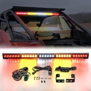 WeiSen Multi-Function 30" Rear Straight Chase Light Bar Kit with Wiring Harness and Light Mounting Bracket Compatible with Polaris RZR Pro XP Turbo R 2020-2025