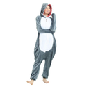 Adult Shark Onesies Pajamas - Unisex One Piece Cosplay Shark Animal Costume, L
