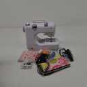 Sewing Machine for Beginners, Electric Mini Portable, 12 Built-in Stitches with Reverse Sewing, 2 Speeds Double Thread with Foot Pedal, Storage Bag, Cotton Fabric and Threads(Premium Set)