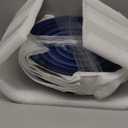 Selamica Ceramic 8 inch Dinner Plates, Small Dessert Salad Plates, Porcelain Serving Plate for Appetizer, Pancakes, Steak, Set of 6, Black Speckles, Gradient Blue