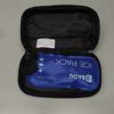 Gosemai Insulin Cooler Travel Case TSA Approved Medication Diabetic Cooler for Travel with Temperature Display Refrigerated Medicine Organizer Bag with 2 Ice Pack（Need Battery）