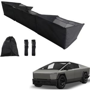 Marretoo for Tesla Cybertruck Truck Under Seat Storage Box- Foldable Replacement for Tesla Cybertruck 2024 2025 Accessories Truck bed Underseat Storage Organizer Underseat Tool Box Organizer