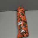 Ivydale 2 PCS Artificial Fall Hanging Flowers Fake Plants Outdoor,Silk Morning Glory Faux Flowers with Eucalyptus Leaves,UV Resistant Realistic Mums Plants for Home Garden Decor (Orange)