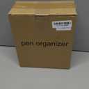 Spacrea Metal Pen Organizer, Pencil Holder for Desk, Desk Organizer with Drawer for School, Home, Art Supplies (Black)