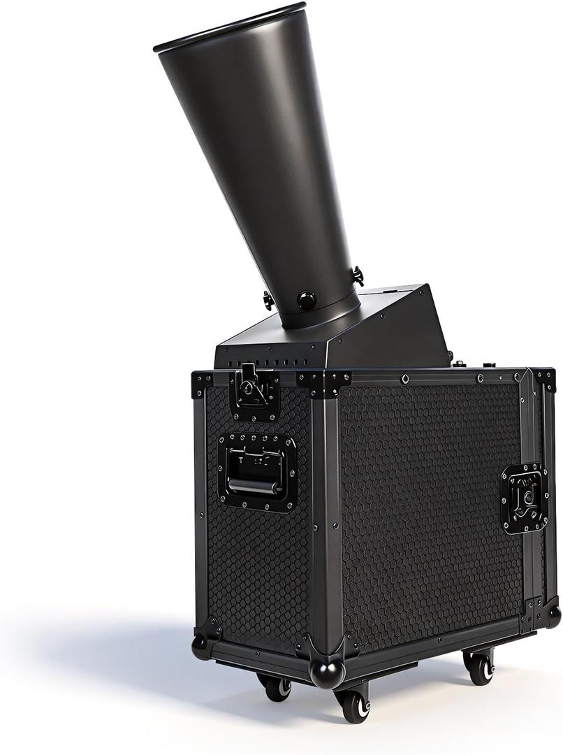 Co2 Confetti Cannon Machine Manual Control with Flight Case Wedding Confetti Cannon for Disco Nightclub Stage Party (Mini) (Handle Control)