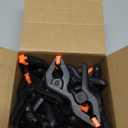 24 Pack 3.5 inch Plastic Spring Clamps, Black Heavy Duty Clips, Backdrop Clips, Plastic Clamps for Crafts, Backdrop Stand, Woodworking, Photography