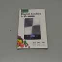 Atogou Food Scale - 33lb Digital Kitchen Scale Ounces Grams, Rechargeable & Full-View Display, Water-Resistant, Batteries or USB-C Charging, Stainless Steel, for Cooking, Meal Prep, Package (Black)