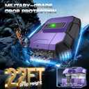 for AirPods Pro 2 Case Cover [Safety Lock] [Magnetic One-Click Open] [Military Shockproof Armor] Double Rugged Outdoor Wireless Charging Case for AirPods Pro 2nd Generation with Keychain, Purple