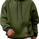 JMIERR Men's Cotton Casual Hoodies Sweatshirts Fashion Long Sleeve Drawstring Fleece Pullover Hoodie with Pockets, Medium