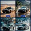 2022-2026 for Honda Civic Hatchback Floor Mats with Backrest Mat, All Weather 6 Pcs TPE Cargo Liners for Civic Hatchback 2022-2025 Trunk Mat Accessories 2022 2023 2024 2025 2026