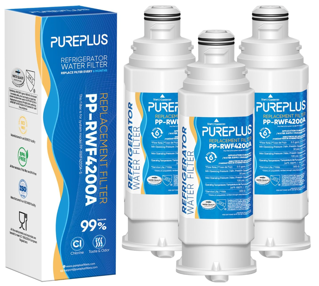 DA97-17376B Replacement for Samsung HAF-QIN/EXP, DA97-08006C, RF28R7201SR, RF28R7351SG, RF23M8070SG, RF23M8090SG Water Filters,Pack of 2