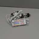 LitHome 48FT Color Changing Icicle Lights for Outside with Remote, 35 Colors Christmas Icicle Lights Outdoor Plug in, Warm White Icicle Light Indoor Connectable for Holiday Party Bedroom Decor (RGB (Red, Green, Blue))