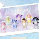 CALEMBOU Plush Doll Blind Box, Tutulong Fantasy Creatures Series Vinyl Plush Mystery Toys, Kawaii 1 of 6 Possible Stuffed Soft Anime Plushies Christmas Birthday for Girls (Crystal Illusion Series)