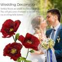 3PCS Giant Artificial Flower Set 3D Realistic Flowers Waterproof Durable Home Garden Wedding Decor Perfect for Party Office Hotel Exhibition Photography Props