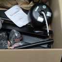 Sevenine 72 Inch Ceiling Fans with Lights and Remote, 8 Black Wood Blades, Large Ceiling Fan with 6 Speed Reverse DC Motor, 3 Color Dimmable LED, Downrod For Indoor Rooms Living Room Patio Farmhouse