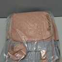 Diaper Bag with Changing Station, Waterproof 3 in 1 Baby Diaper Backpack with Foldable Changing Pad, Pink-Grey