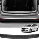 YOJOJOCO Rear Bumper Protector Compatible with Chrysler Pacifica 2017-2025 Accessories Carbon Fiber Texture ABS Material Rear Bumper Guard Trunk Sill Protector (Exterior)