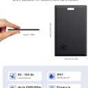 Wallet Tracker:2026 Tracker Card for iPhone & Apple Find My - Card Locator (2-Pack) for Keys, Wallet, & Bags, Long-Lasting Battery, Lost Mode & Alerts