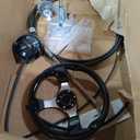 Boat Steering System, 16ft Cable Outboard Steering Kit 3/4" Standard Tapered Shaft, Boat Steering Control Cable for Yachts