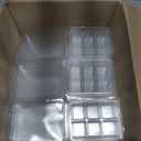 Wax Melt Clamshells Molds, Clear Empty Plastic Cube Tray for Wickless Tarts Candles (Clear).